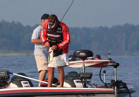 This bass would allow Johnston to cull up again, gaining valuable ounces on a field he was already dominating.