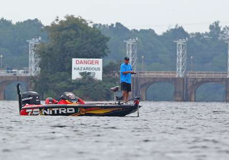The rest of the 12-man field is in danger of seeing Kevin Van Dam capture his 5th Toyota Tundra Bassmaster Angler of the Year title. 