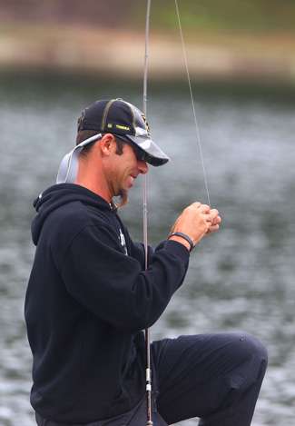 Mike Iaconelli said he found his primary pattern during the first day of practice and checked to make sure it would hold up in the first hour of practice on Day Two. 