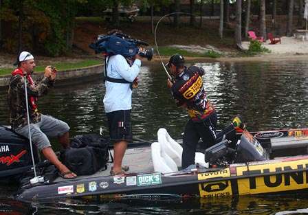 Iaconelli hooked up with what he thought was a five pounder.