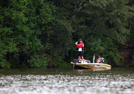 Gary Klein went south on the Alabama River and beat the banks for most the day.
