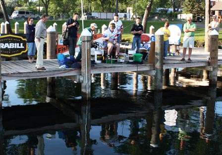 Kolo hauls in his first fish during his 2009 attempt at the world record.