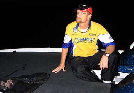 Day One leader John David Strider fell to second place on Day Two and was very confident he could go back to three fish that were 
