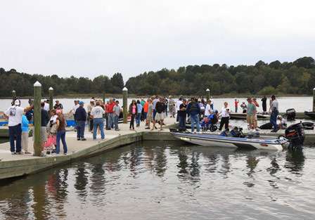 There were a lot of fans, family and friends on the dock to greet the top 30 anglers in the final Bassmaster Southern Open of the year.