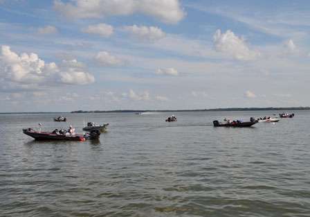 Anglers wait to weigh-in