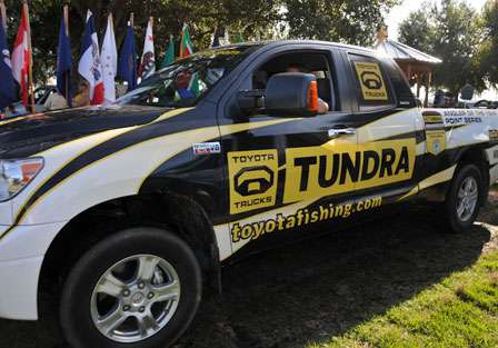Toyota Tundras are the official tow vehicles of BASS and the Federation Nation Championship