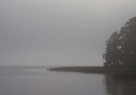 Little Harris Lake was shrouded in thick fog on the morning of the final day of the Federation Nation Championships.