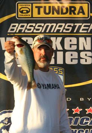 Jeff Wheeley from Lafayette, Tenn., landed this 4-pounder and sits in sixth place on the non-boater side with 6.47 pounds.