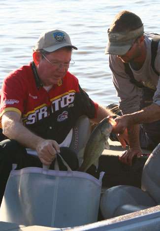 A co-angler found success on Day Two, but for many, one-fish bags were the rule.