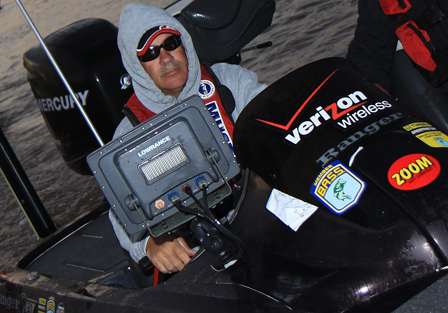 Bassmaster Elite pro Scott Rook is fishing within a half a mile of the landing, with a levee between the launch and his area, it will take him just over an hour to get there.
