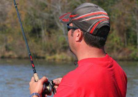 Farther down the lake, the leader from the first two days, Darrell West, worked shallow milfoil beds with a lipless crankbait early in the morning.