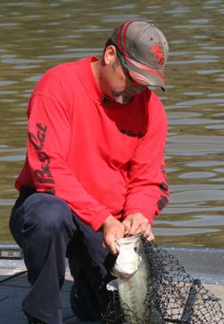 A bass engulfed West's crankbait and by midday, he had three keepers in the livewell.
