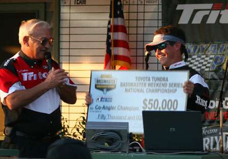 For his victory, Justin Atkins took home a check for 50,000 dollars.