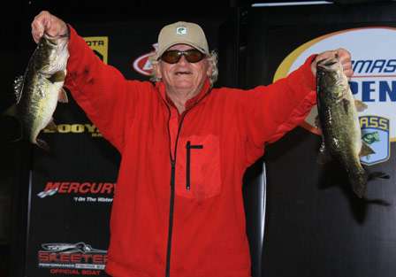 The last co-angler to weigh in, Capt. Frank Smith, who zeroed on Day One, needed 5 pounds and change to make the top 30 cut. He beat it by almost 2 full pounds. 