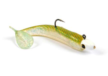 <b>LaserLure swimbait</b><br>Known for innovative hard baits, LaserLure has branched into soft baits with laser-equipped swimbaits. A laser increases a lure's strike zone by 300%, meaning this hollow-bodied swimbait will zap any bass in the ZIP code.
