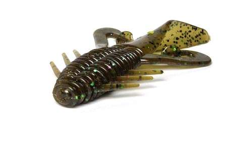 Gene Larew Biffle Bug<br>This lure has a hollow body to accommodate weights, scents or rattles. It is equally at home being flipped, pitched, Texas or Carolina rigged, as a jig trailer, or fished weightless. Its cupped tail makes it spiral on the fall.