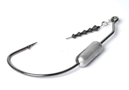 Fin-Tech Title Shot Monster swimbait hook<br>This huge swimbait hook features a patented weight and retainer system. The retainer system makes the hook and bait weedless. The weight is adjustable to cater to different baits and is available in 6 weights.