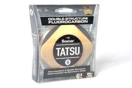 Seaguar Tatsu fluorocarbon<br>Tatsu fluorocarbon is constructed from two resins extruded as fluorocarbon, which means greater feel and knot strength. Seaguar is the only manufacturer capable of this process.
