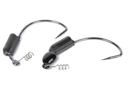 <b>Woodies weighted Rattl'n hooks</b><br>The weight in these rattling hooks is placed adjacent to the rattle and is equipped with a retention coil that keep the lure attached even through heavy vegetation.