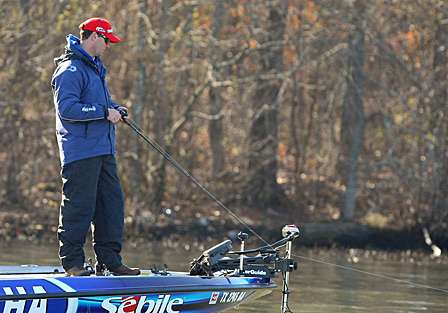 Todd Faircloth started Day Two in second place.