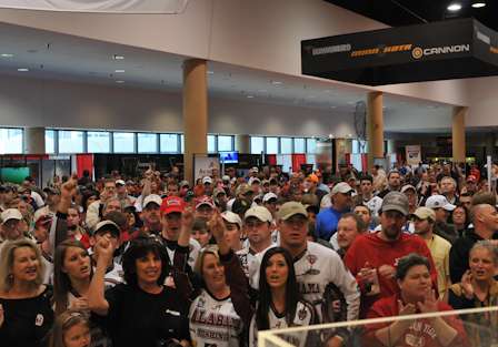 There was a great turnout for the weigh-in for the College Classic.