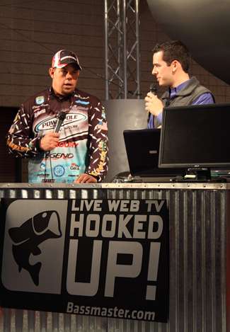 Hooked Up airs on Bassmaster.com with host Rob Russow speaking with Elite pro Chris Lane.