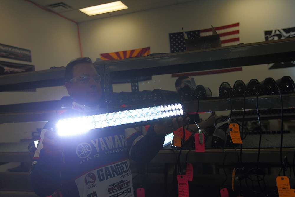 Dean Rojas is testing a brand new production light bar.