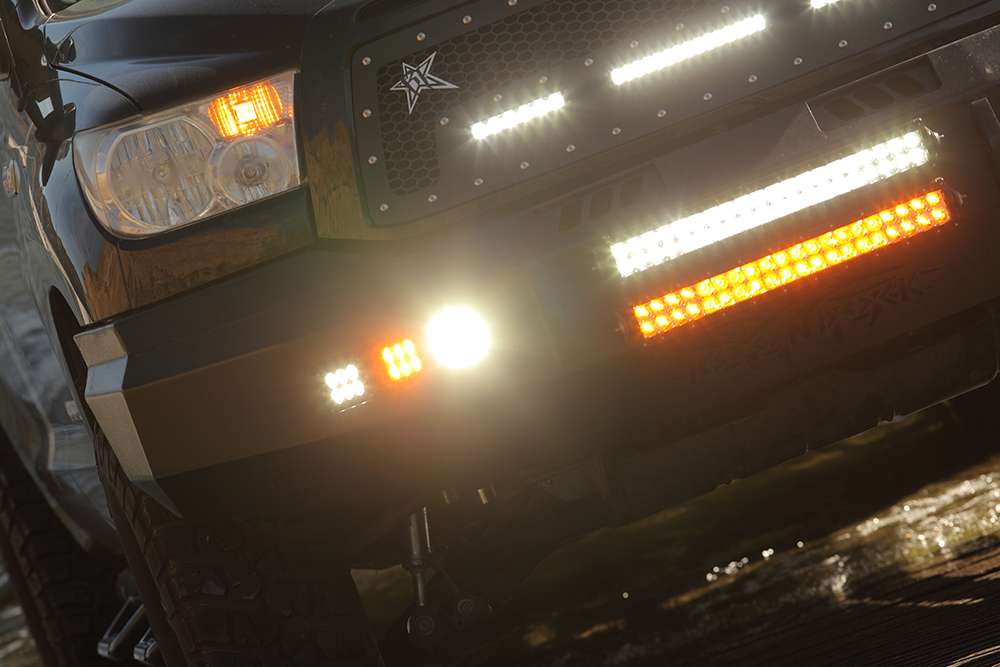 Rigid Lights on a Toyota Tundra.