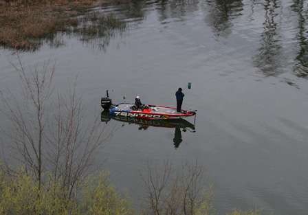 Snowden was fishing a swimbait early on the final morning of the Golden State Shootout.