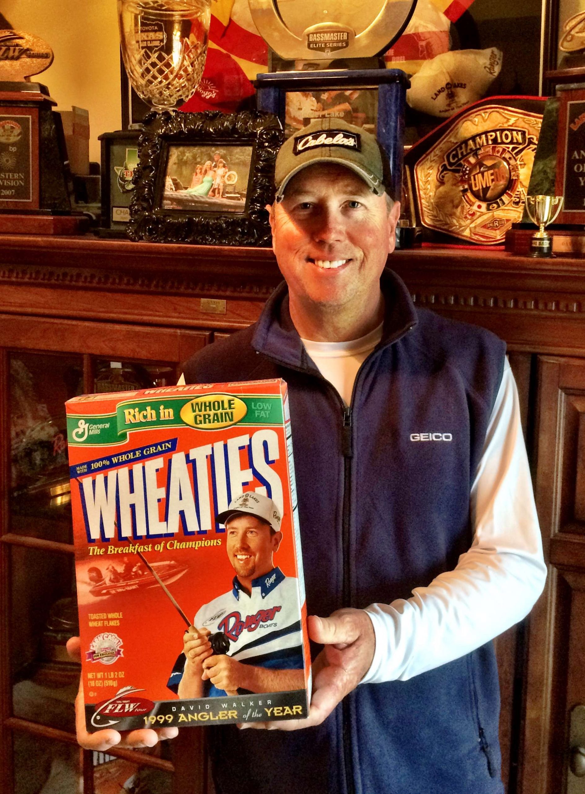 13. What is the greatest accomplishment in your bass fishing career?

Being on a Wheaties box was pretty cool, but Iâd have to go with my Elite Series win on Lake Wheeler in 2011. And the main reason is because I beat KVD cranking on a TVA lake in June. Trust me, thatâs a major accomplishment! 