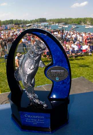 Another BASS trophy that would be presented to Kevin VanDam.