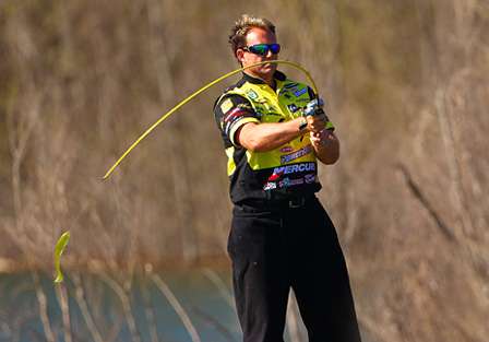 A swimbait was the lure of choice for many of the competitors in the Golden State Shootout.
