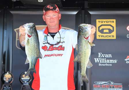 Co-angler Stephen Mitchell (6th, 36-13)  
