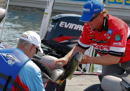 Kelly Jordon ended Day Two in 36th place with 27 pounds, 5 ounces. 