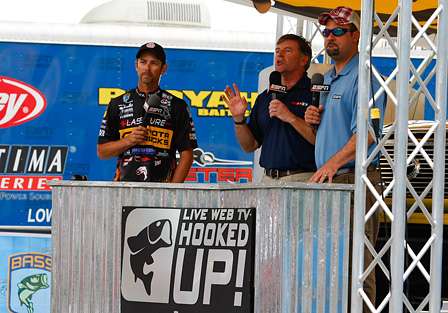 Mike Iaconelli was the guest on 'Hooked Up' with hosts Tommy Sanders and Mark Zona. 