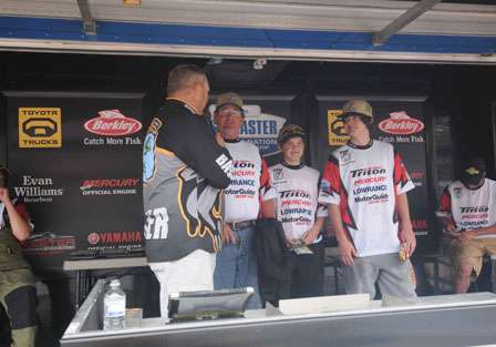 BASS Federation Central Divisional - Table Rock Lake, Mo.<br />The Schaefer brothers (Brad and Jake) fished with boat captain Larry Wecker for the Nebraska team