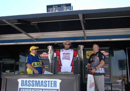 BASS Federation Western Divisional - Martinez Lake, Az.<br />Oregon's David Mays caught just three keepers, but they weighed 13-3, enough to put him in second place overall