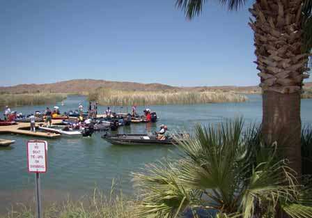 BASS Federation Western Divisional - Martinez Lake, Az.<br />Anglers checking in on Day Two of Western Divisional at Hidden Shores on Colorado River, near Yuma, Arizona.