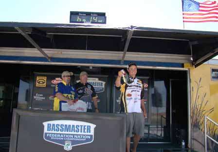 BASS Federation Western Divisional - Martinez Lake, Az.<br />Washington's Joey Nania is just 9 ounces behind leader David Mays, after bringing in his second straight limit on Day Two.