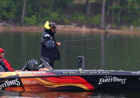 Similar to many anglers in the field, Wirth's technique of choice has been a Carolina rig. 