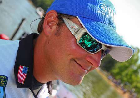 Rookie Cliff Crochet had a fun day on the water as he made a great run at Williamson's lead.