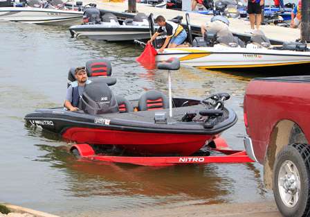 The Red River was fishing tough. Some anglers simply trailered their boats when they got back to the Red River Marina South.