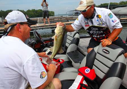Jason Quinn moved to fourth place after three days of fishing with 62 pounds, 13 ounces. 