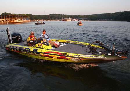 Derek Remitz is having a great season and a solid tournament on Kentucky Lake this week.