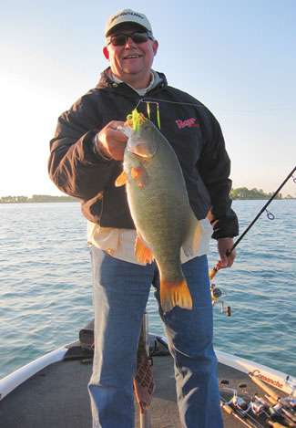 <strong>Bob Lechota</strong>
<p>
	6 pounds, 10 ounces<br />
	Lake St. Clair, Mich.<br />
	Nichols spinnerbait (chartreuse)</p>

