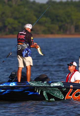 Biffle was quickly putting fish into the boat and had an early limit. 