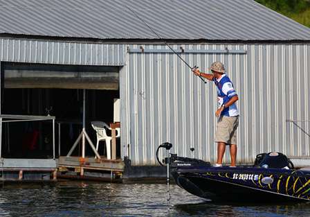 Marty Robinson was sticking with the same pattern of flipping docks he used on Day One. 