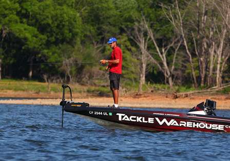 Jared Lintner started the morning in 5th place with 18 pounds, 5 ounces. 