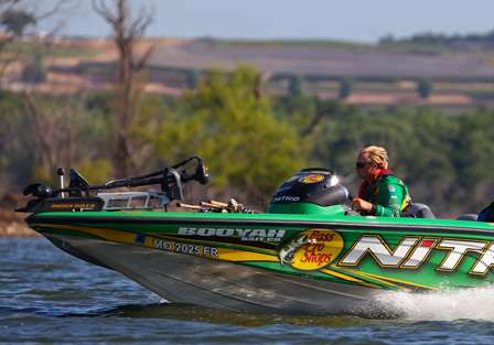 Timmy Horton was running and gunning main lake points.
