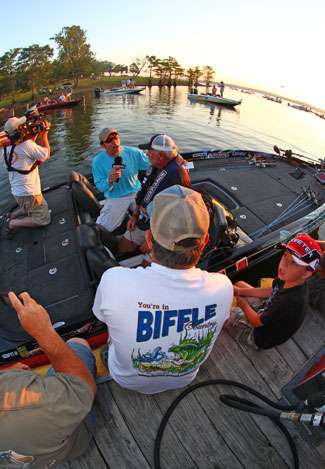 Tommy Biffle has enjoyed the hometown advantage on Fort Gibson Lake this week.